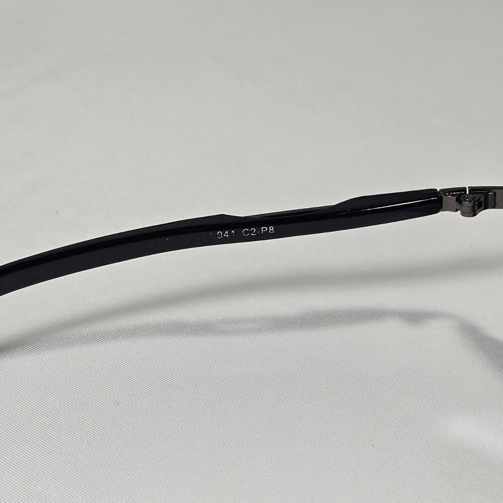 Vintage Giorgio Armani Aviator Polarized Italy Sunglasses Black Frame - Picture 7 of 13